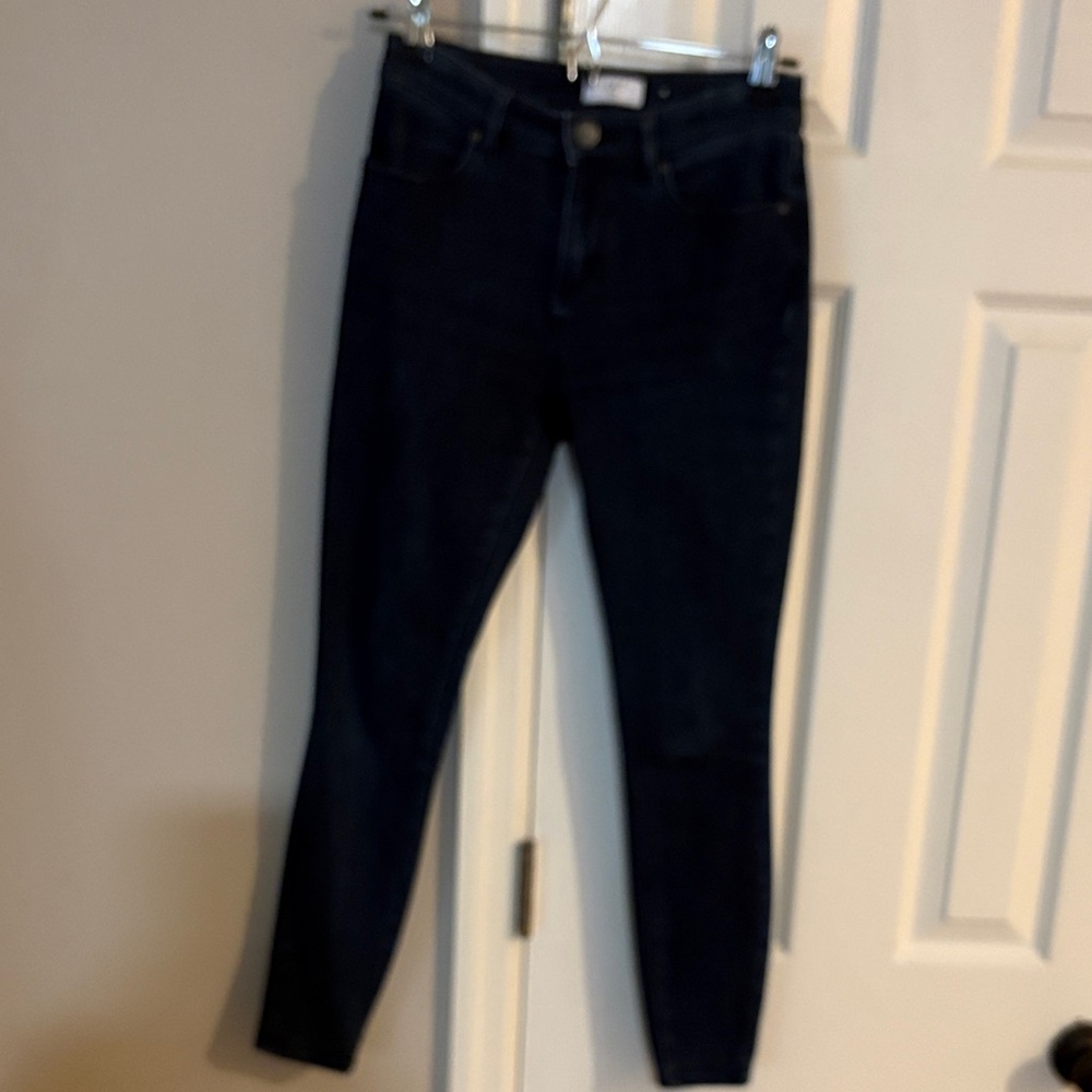 LOFT Women's Petite High Waits Dark Blue Skinny Jean leggings